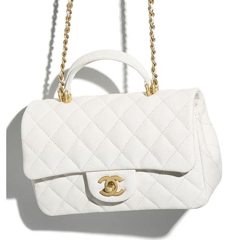 chanel op ioffer|Flap Bag with Top Handle Grained Calfskin & Gold .